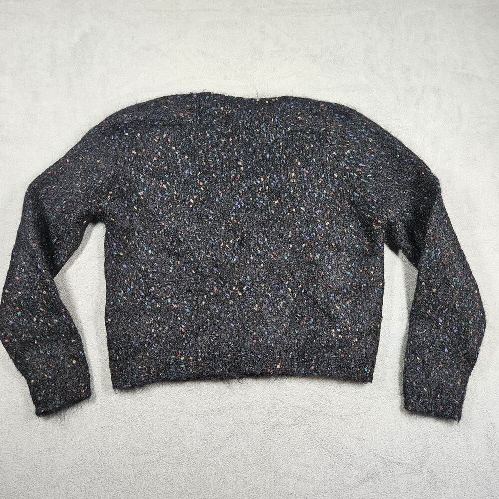 Vintage Cape Isle Knitters Cardigan Sweater Womens L Mohair Blend Flecked Button - Picture 8 of 12